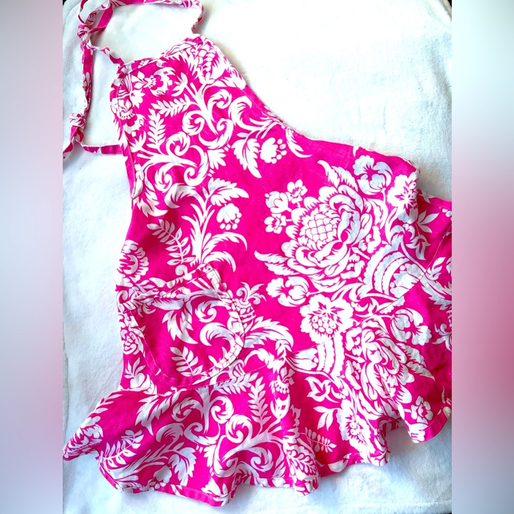 ✨CYPRESS HOME PINK APRON BAROQUE APRON FRILL SKIRT PINK KITCHEN PINK CHEF ✨